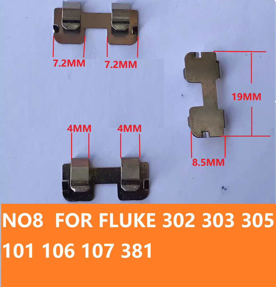 For FLUKE Multimeter Replacement Mainboard Battery Contact Double Spring 1PCS