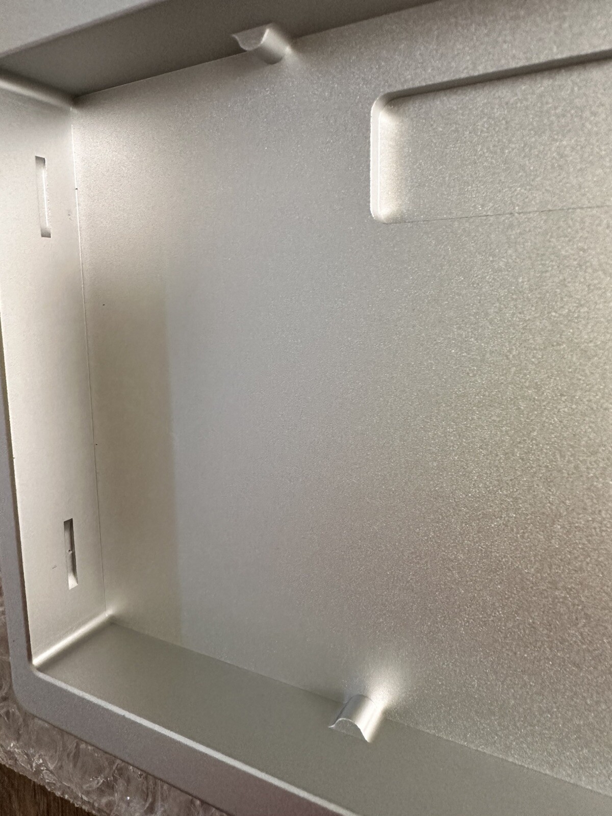 Silver Aluminum Mechanical Keyboard Case. New. Open Box