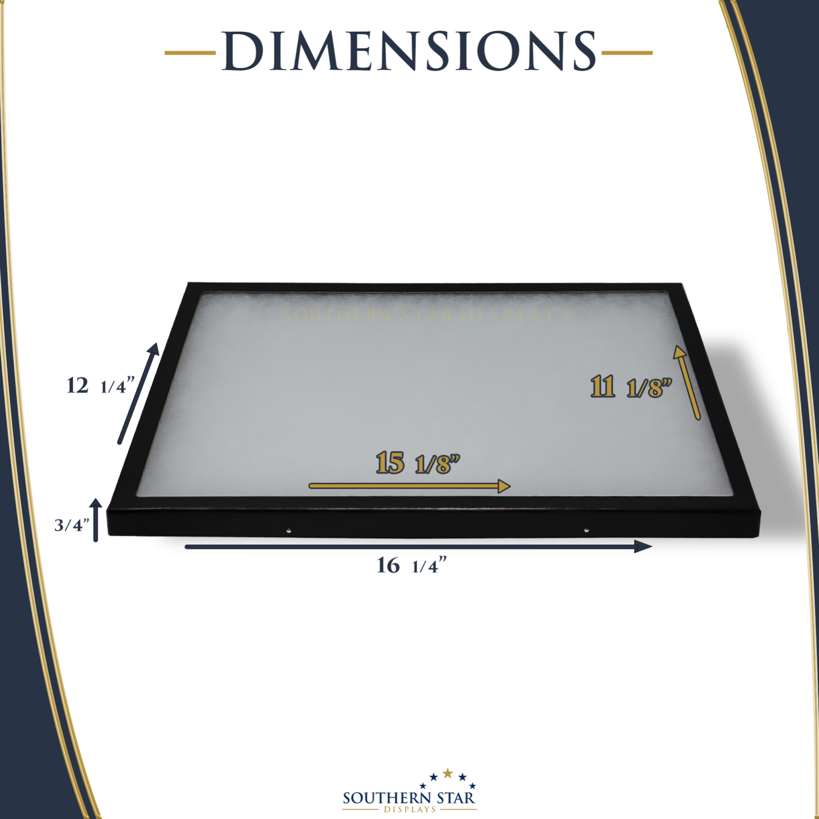 6 Pack of 12 x 16 x 3/4 Riker Display Cases Box for Collectibles Jewelry & More