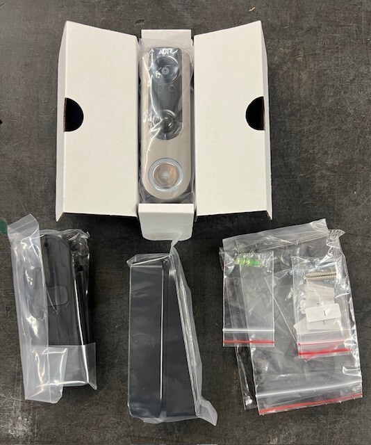 DBC835-V2 Brand New ADT Doorbell Camera with Mounting Kit & Wedge