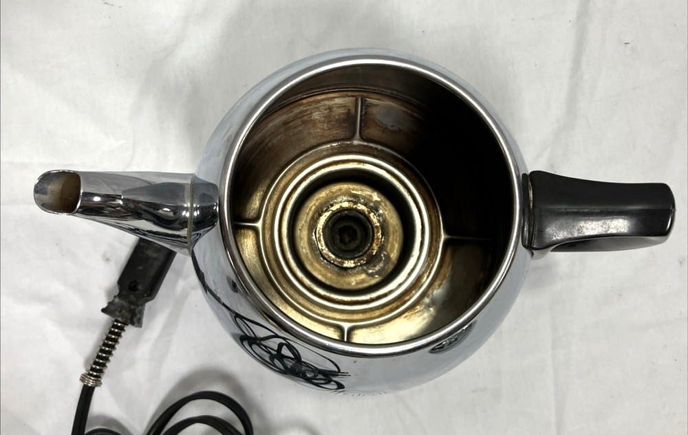 1950s General Electric Model P410A Automatic Percolator Pot Belly - Working