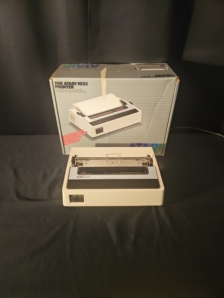 Atari 1025 Printer and Box - Tested Powers On READ