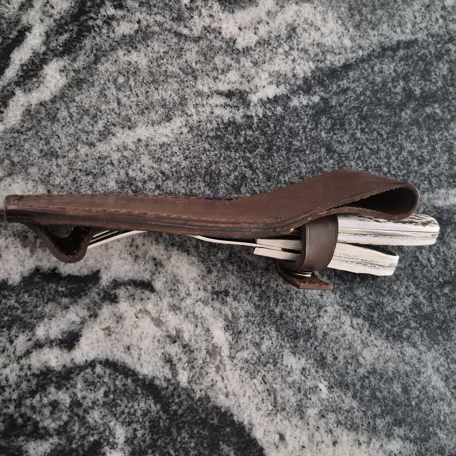 Beautiful Fixed blade knife & fork set with sheath - German Steel Blade