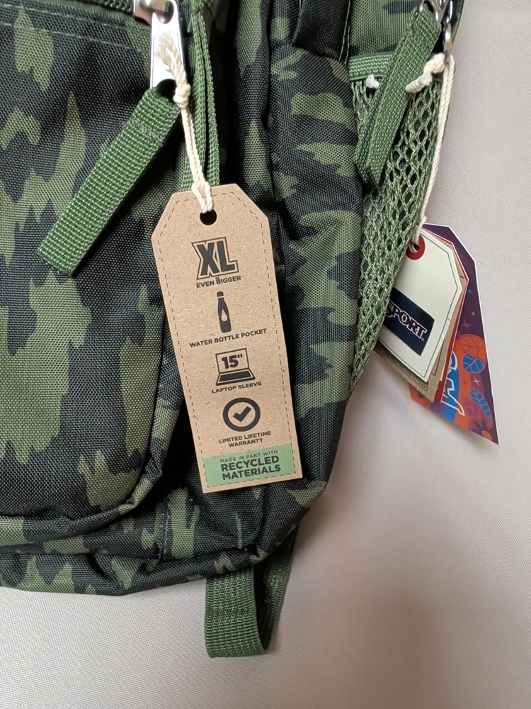 JanSport Big Student Backpack - llusion Green - NWT