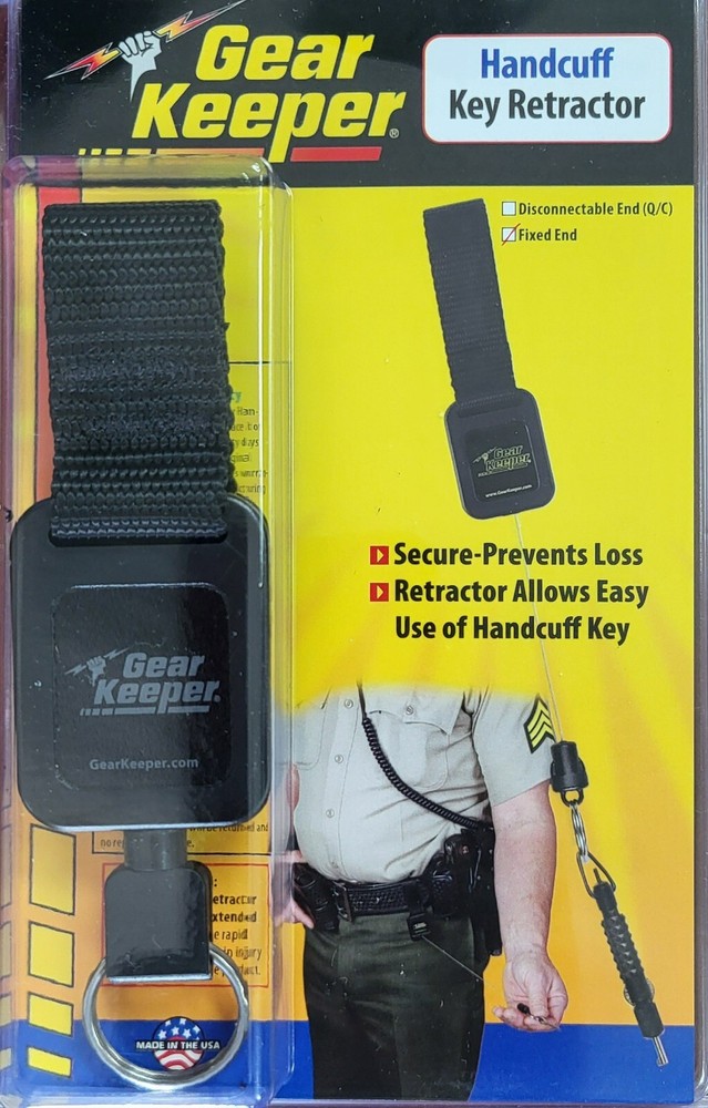 Gearkeeper Handcuff Key Retractor - RT2-5831 - Mini - Fixed End