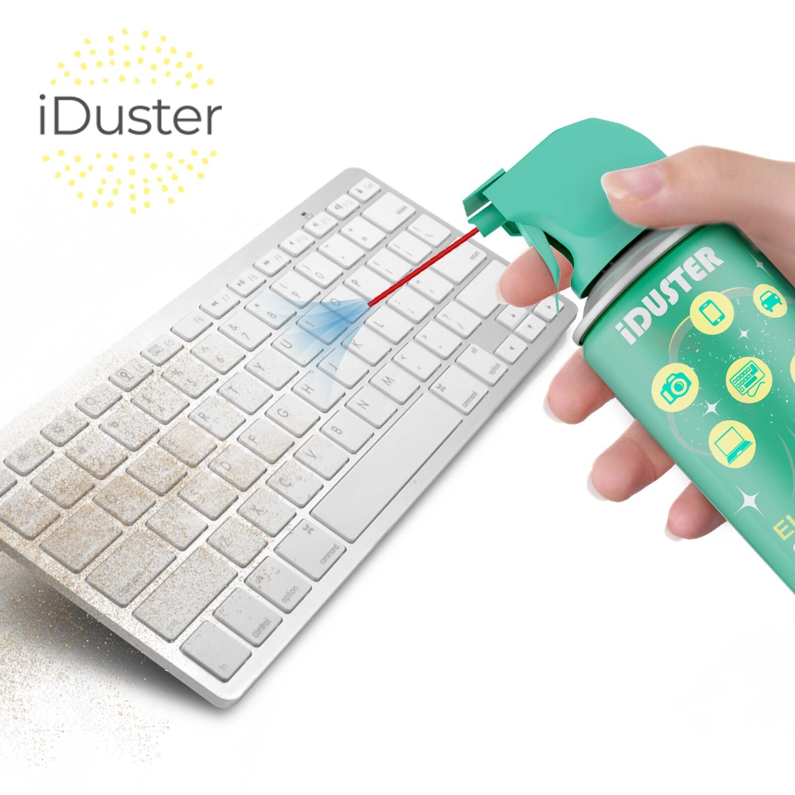 Compressed Air Duster Cleaner for Computer iDuster Compressed Air Cans, 1 can