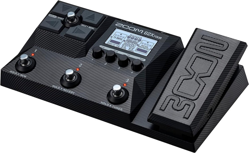 Zoom G2X Four Guitar Multi-Effects Processor with Expression Pedal,...