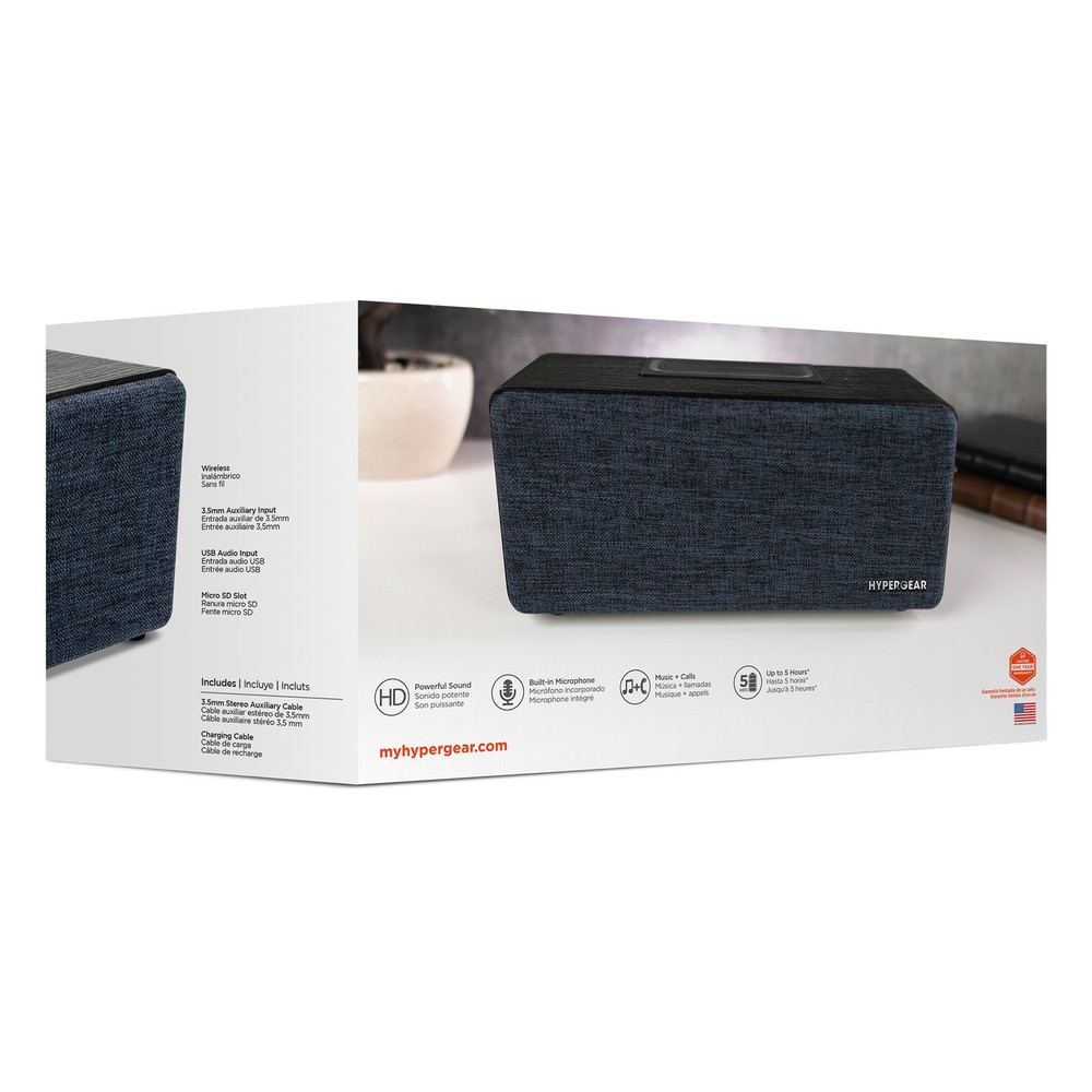 Hypergear Fabrix 2 Wireless Speaker, Stereo w Hands-free Speakerphone Function