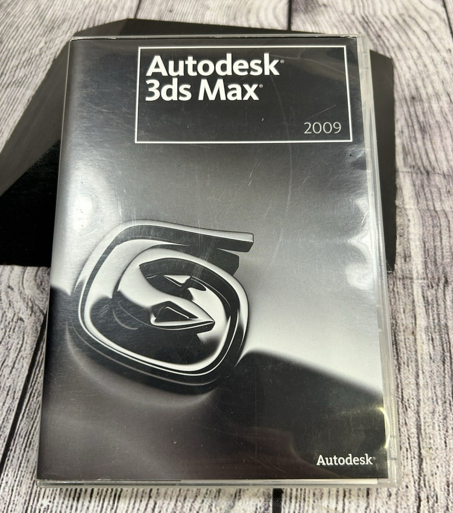 Autodesk 3ds Max 2009 Software Box & Discs PC 3D Modeling No Product Key