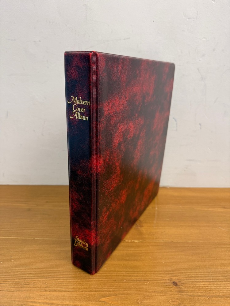 NEW MALVERN Stanley Gibbons cover album, maroon with 16 new cover pages.