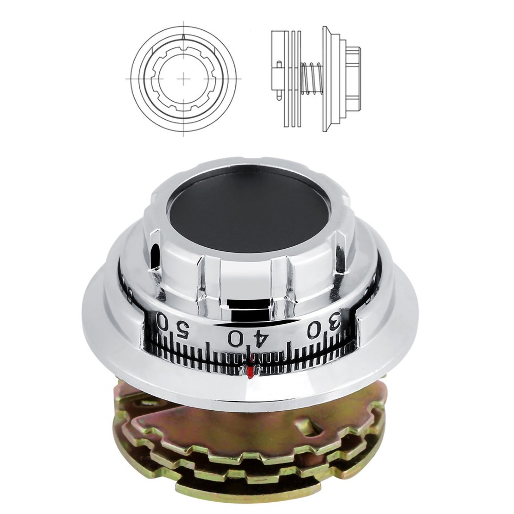 Disc Coded Dial Lock Metal Combination Locks For Jewelry Case Safe Box Document