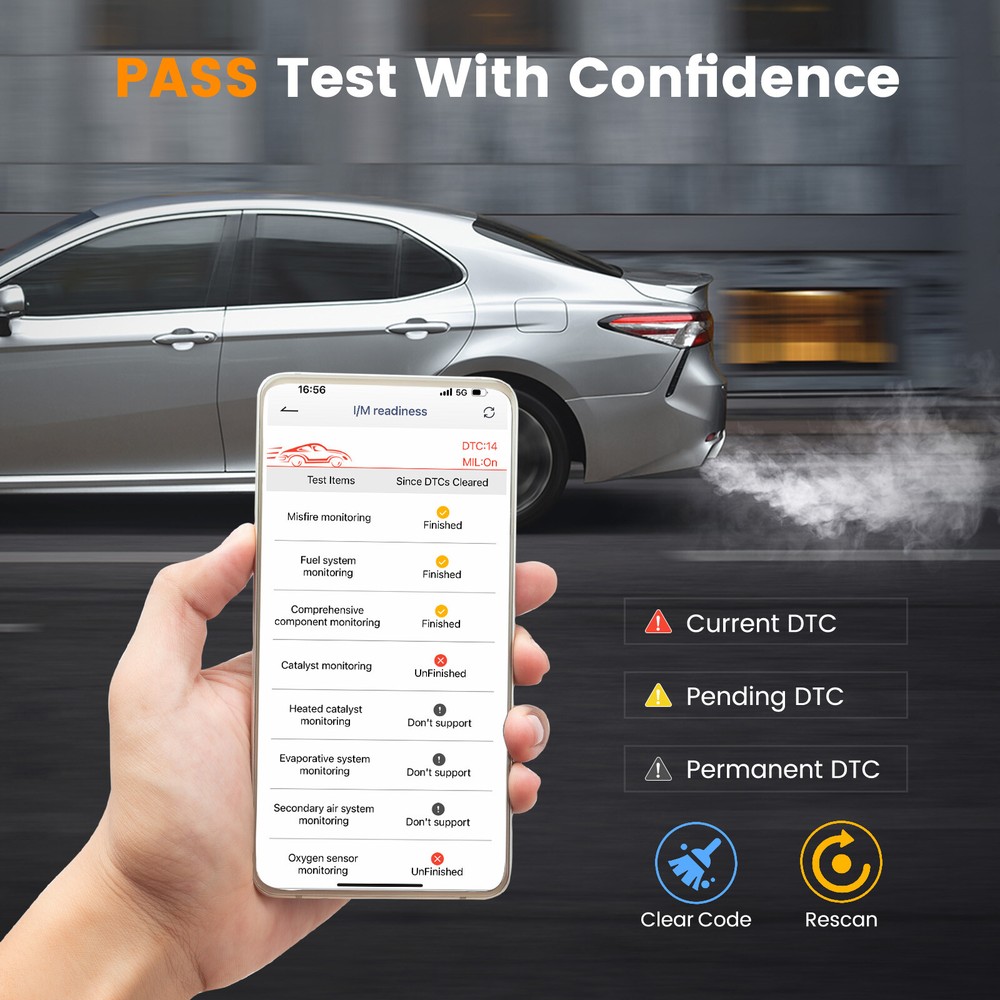 ANCEL AD310 BT OBD2 Scanner Bluetooth Code Reader Engine Check for iOS & Android