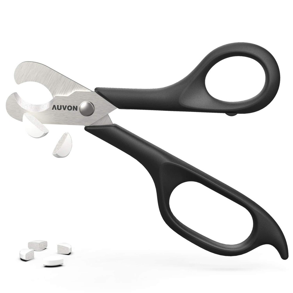 Scissors-Shaped Pill Cutter Sharp Blade Splitter for Various Tablets