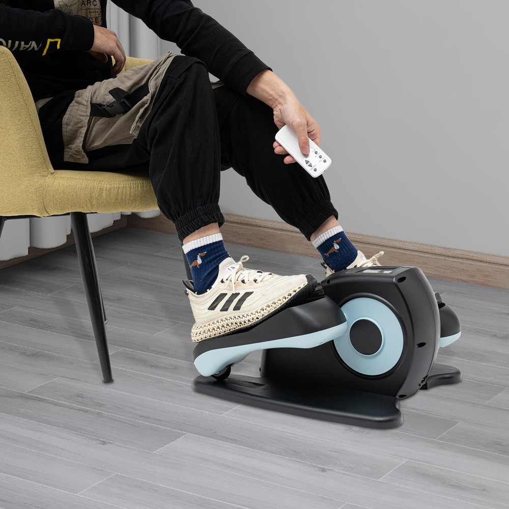 Electric Under Desk Elliptical Trainer with Remote Control & LCD Display