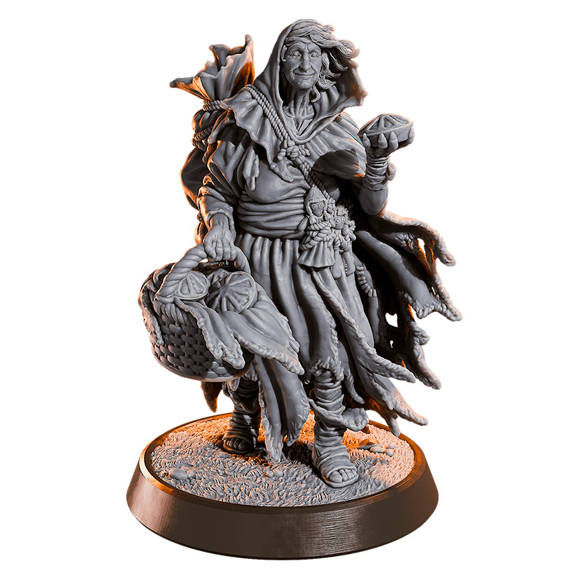 DnD Hag Agatha Strahd Mini 32mm Scale Mini TTRPG