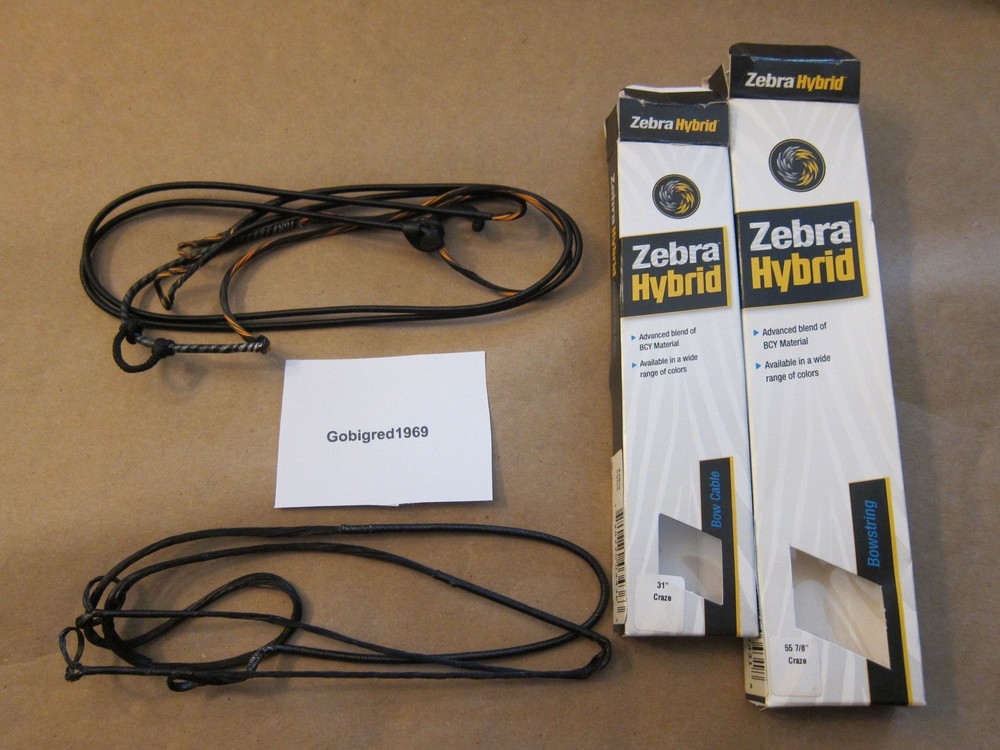 New Mathews Mission Craze String Bowstring & Cable Zebra Trophy Premium Black