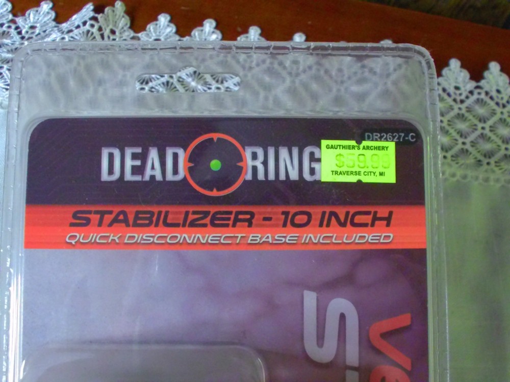 Dead Ringer Compound Bow Stabilizer 10”-VECTOR-10-DR2627-C w/Quick Disconnect