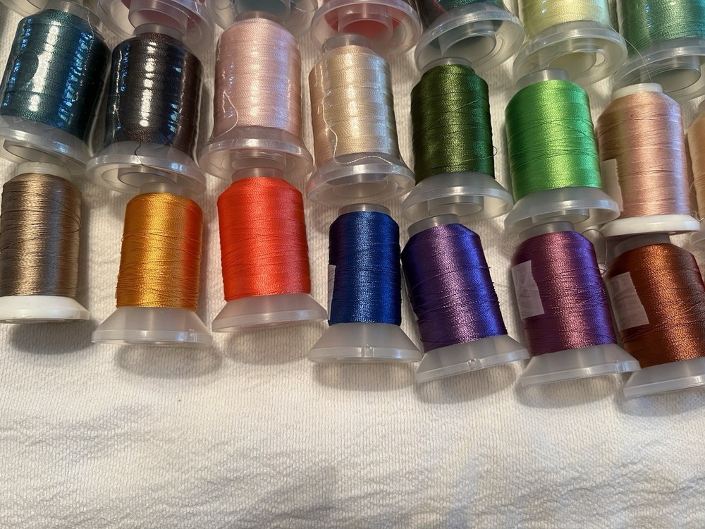 embroidery thread spools