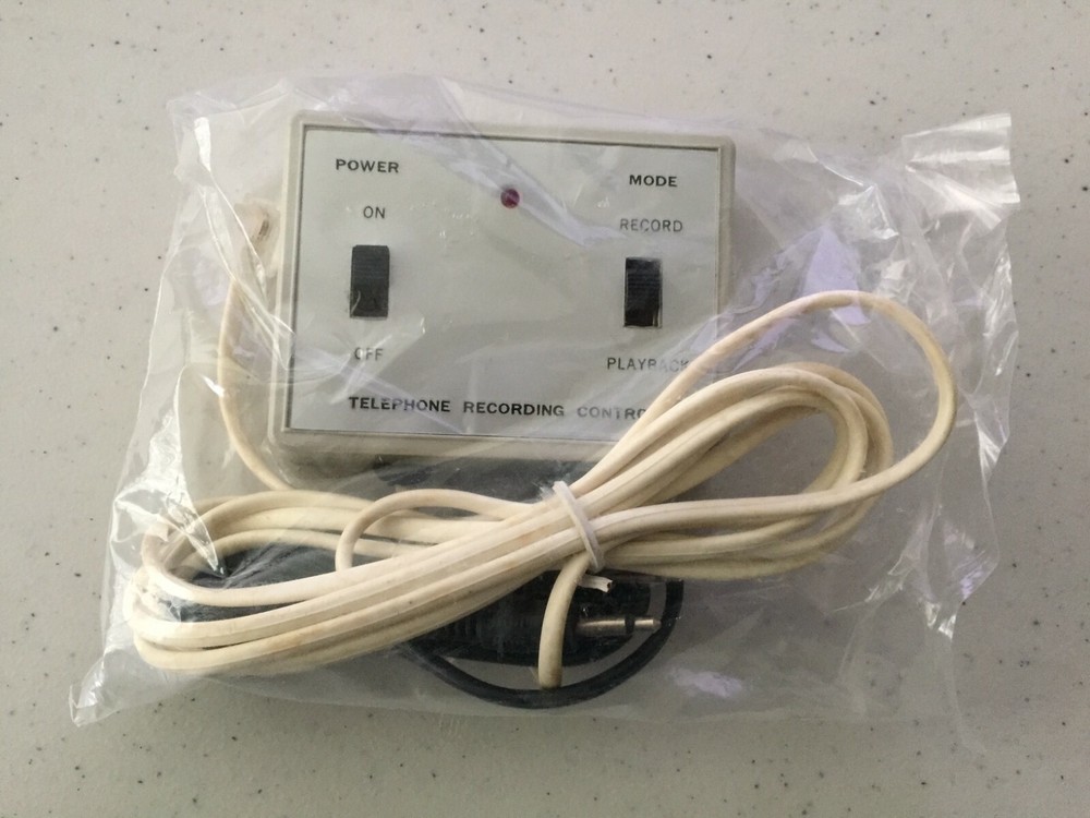 Telephone Recording Control Power/Mode/Record/Playback 