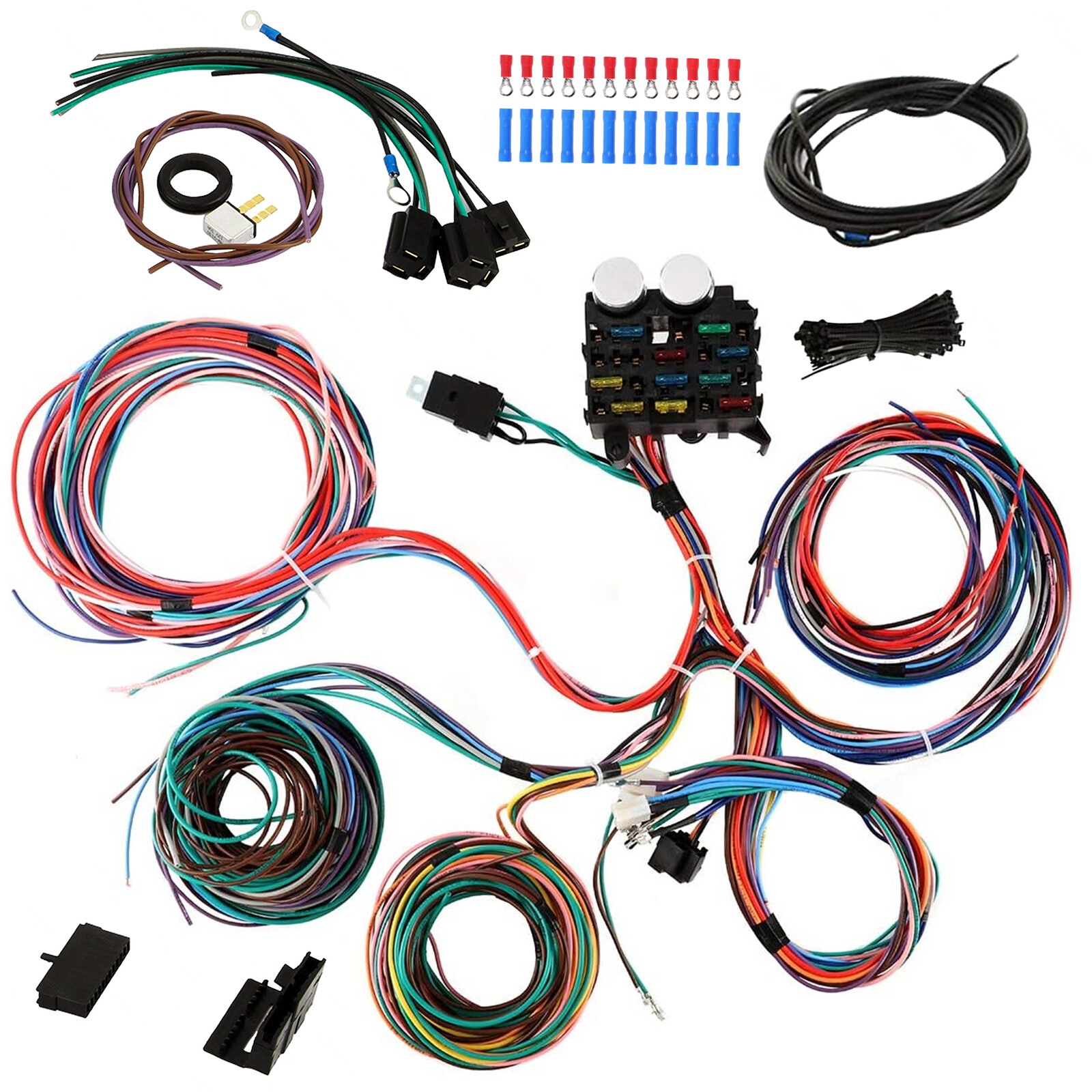 New 12 Circuit EZ Wiring Harness Hot Rod Wiring Harness
