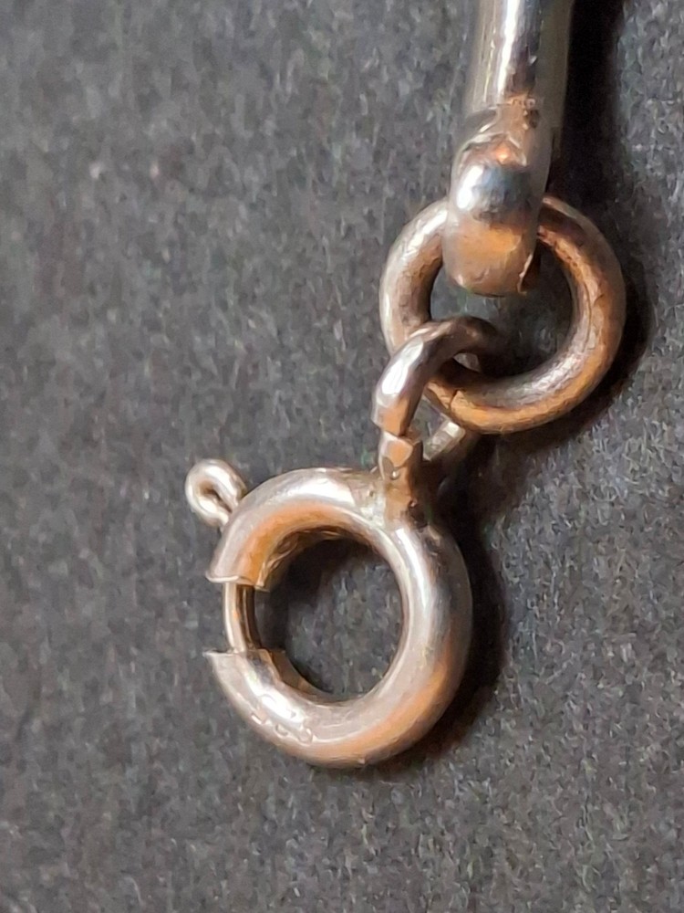 Sterling Silver Hare and Oak Leaf Bracelet