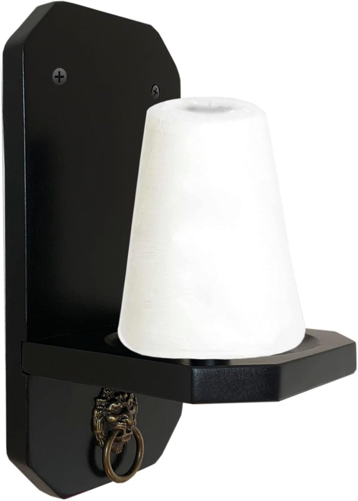 Wall Mounted Cone Chalk Holder, Pool Table Accessory, Solid Wood Hand Chalk Hold