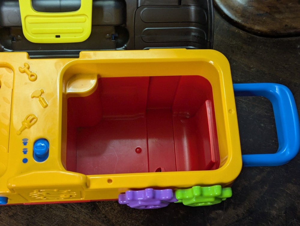 VTech Drill & Learn Toolbox Pro Toy BOX ONLY ~Educational Music Lights~ WORKS!