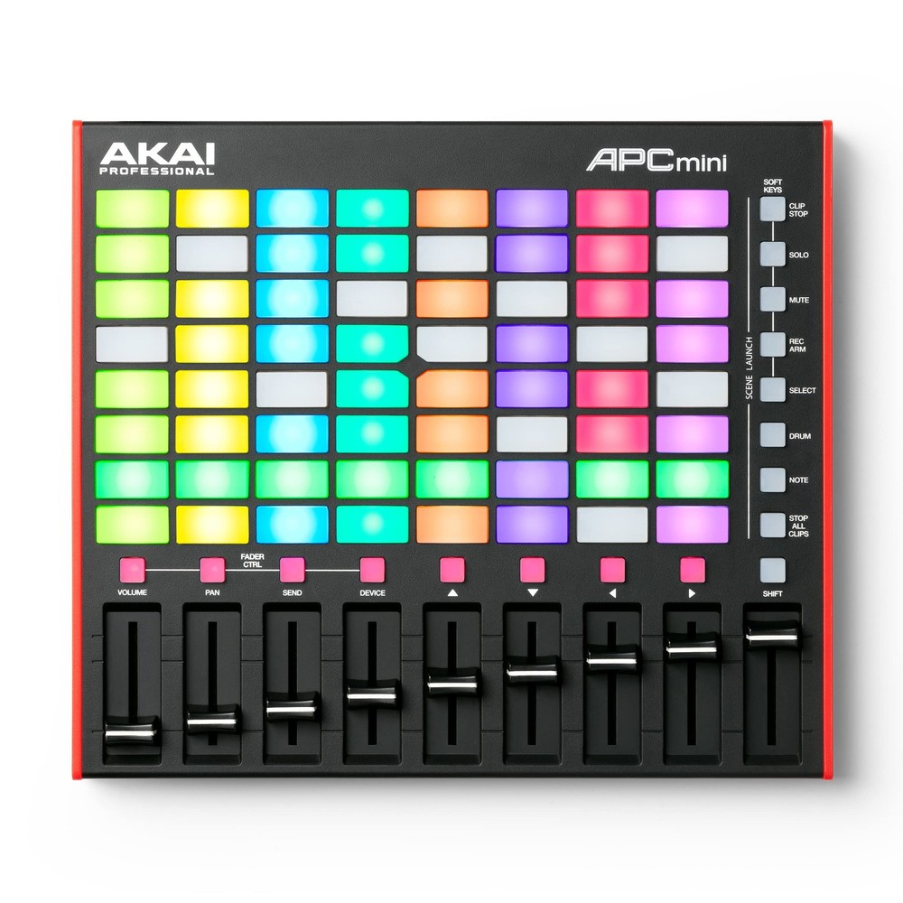 APC Mini MK2 USB MIDI Controller: 64 RGB Pads, Ableton Live Lite, Drum & Note...