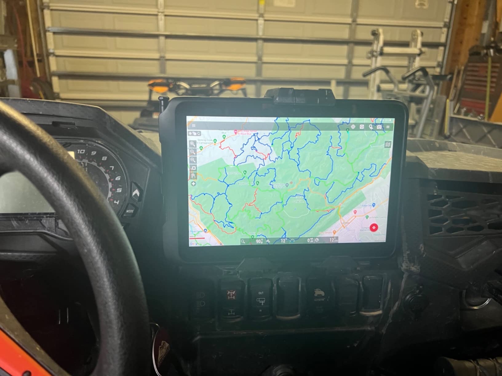 Electronic Tablet Device Holder GPS Mount for Polaris RZR XP 1000 Turbo 2019-23