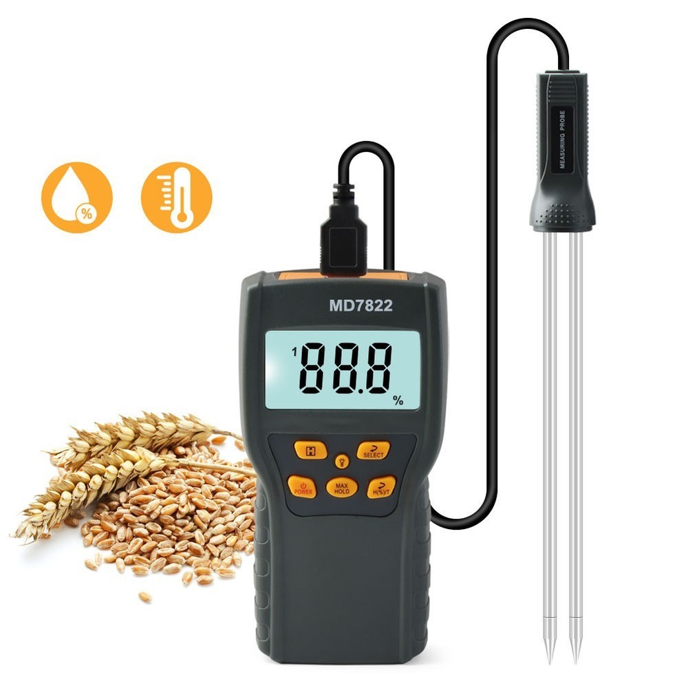 Reliable Digital Grain Moisture Meter with Automatic Temperature Compensation