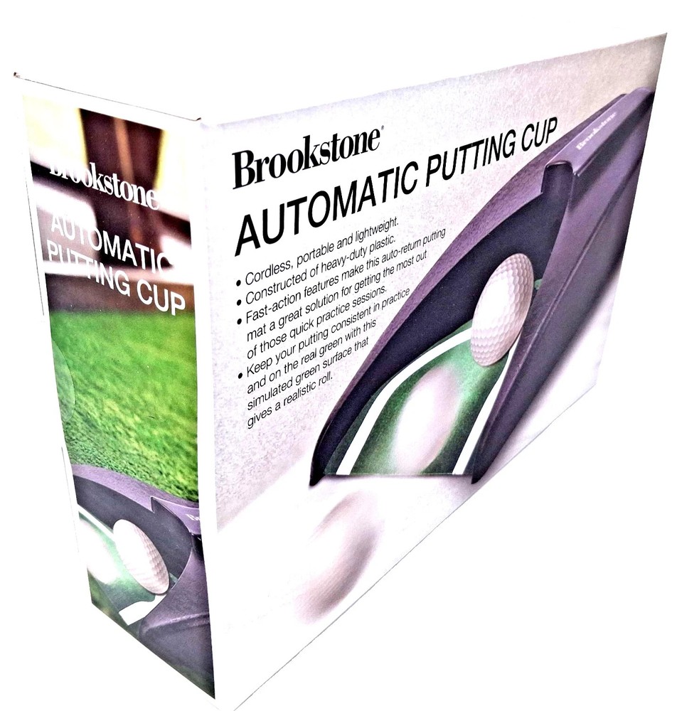 Brookstone Automatic Putting Cup Cordless Portable Fast Action