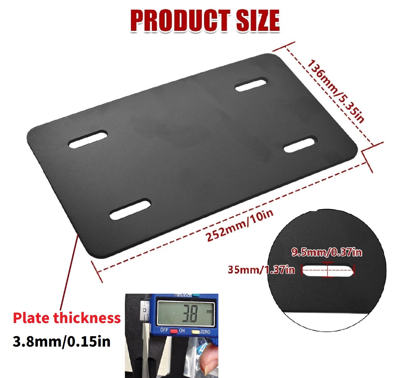 Mount Plate Kit For Harbor Freight Predator 212cc 6.5hp Engine