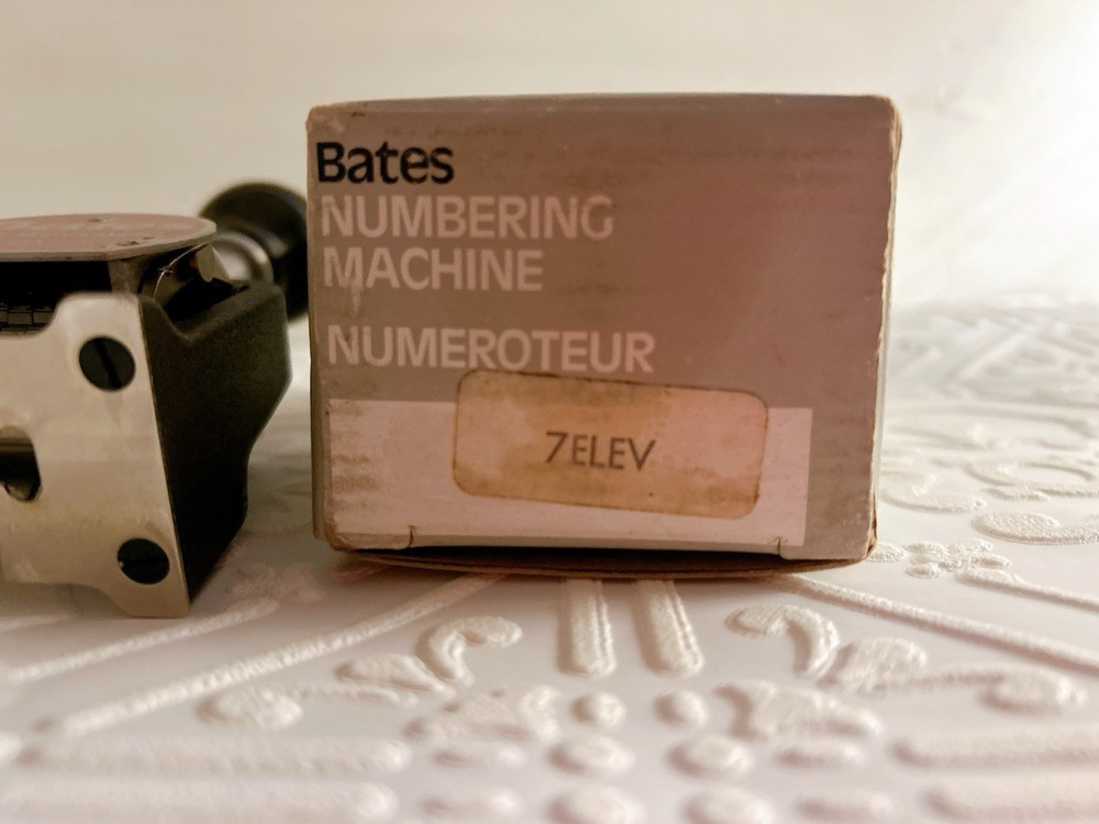 VTG Bates Standard Multiple Movement Numbering Machine