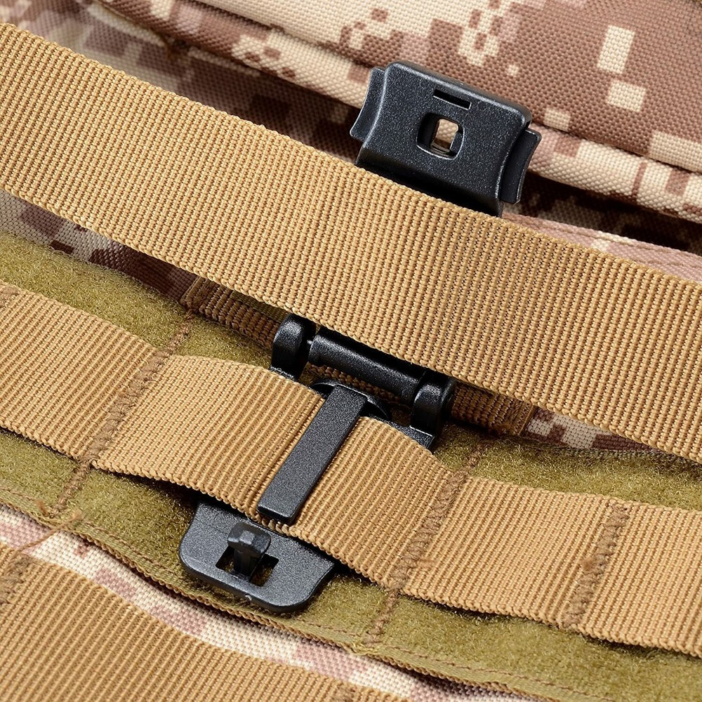 Multipurpose MOLLE Clip Tactical Strap Management Tools Web Dominator Buckle