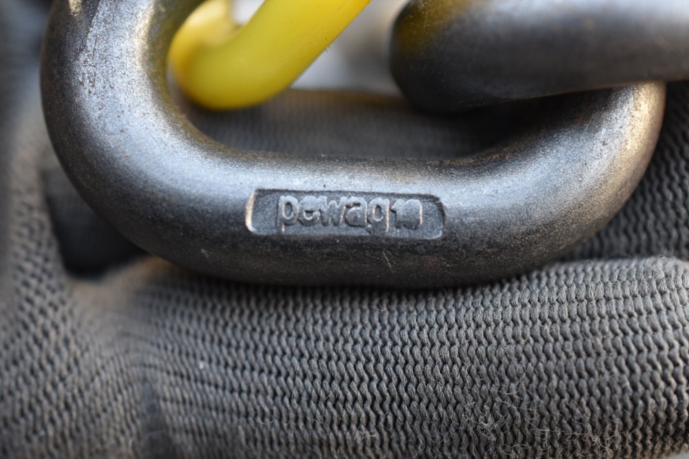 PEWAG18 chain, 9 ft, 3/8" thick links