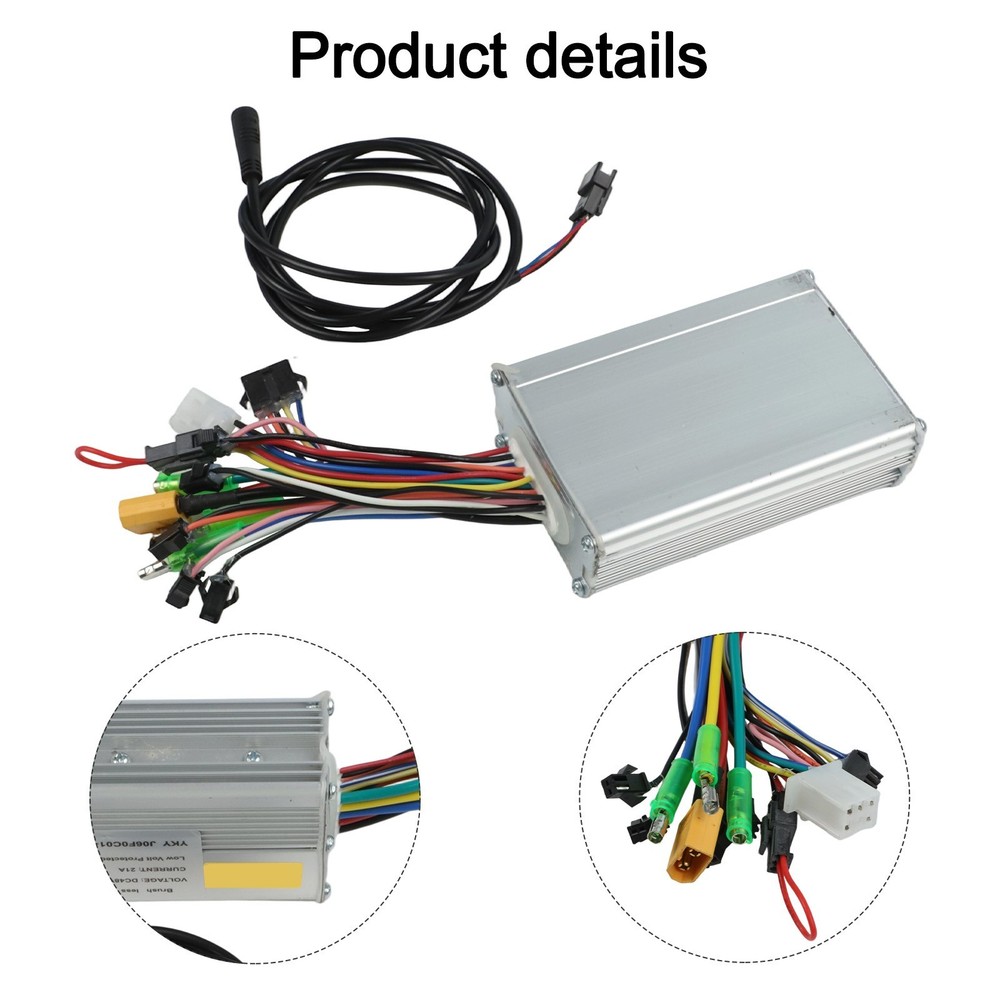 48V 21A Brushless Controller with Waterproof Connector and Adapter Cable