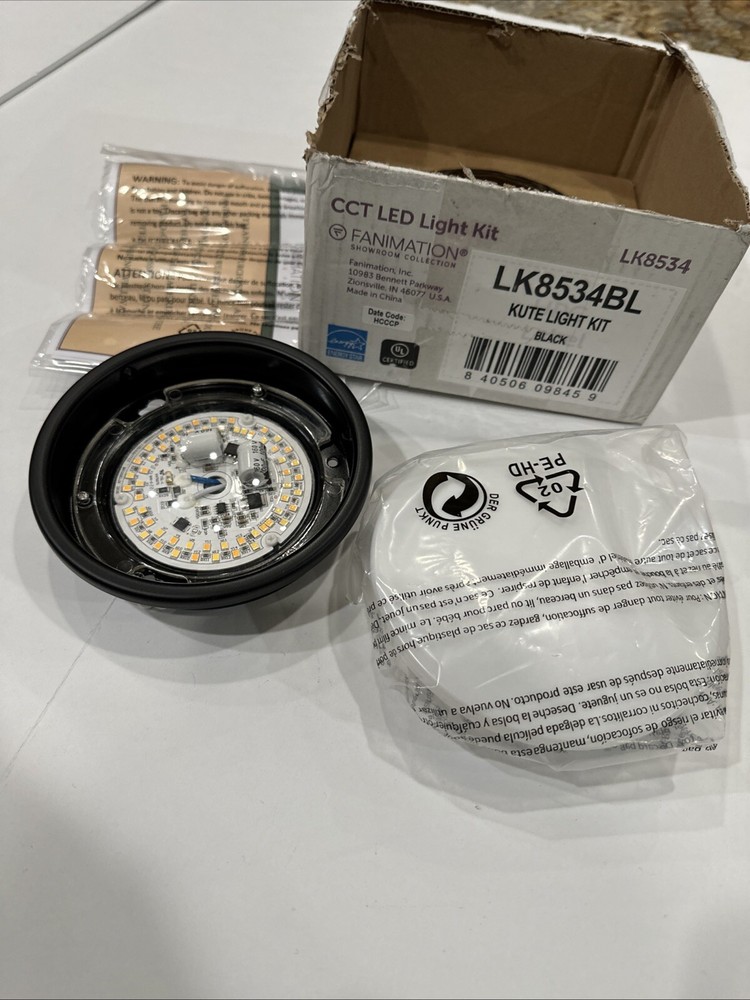 Fanimation Kute 1 LED Light Kit LK8534 Black