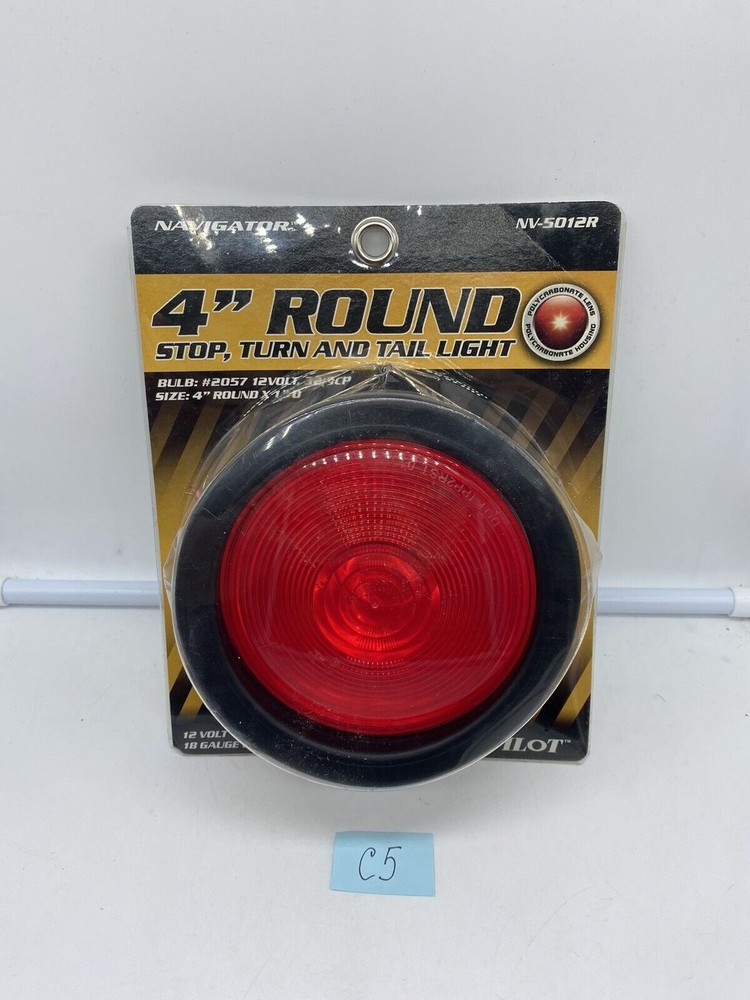 Pilot Navigator NV-5012R 4" Red Round Surface Mount Combination Light