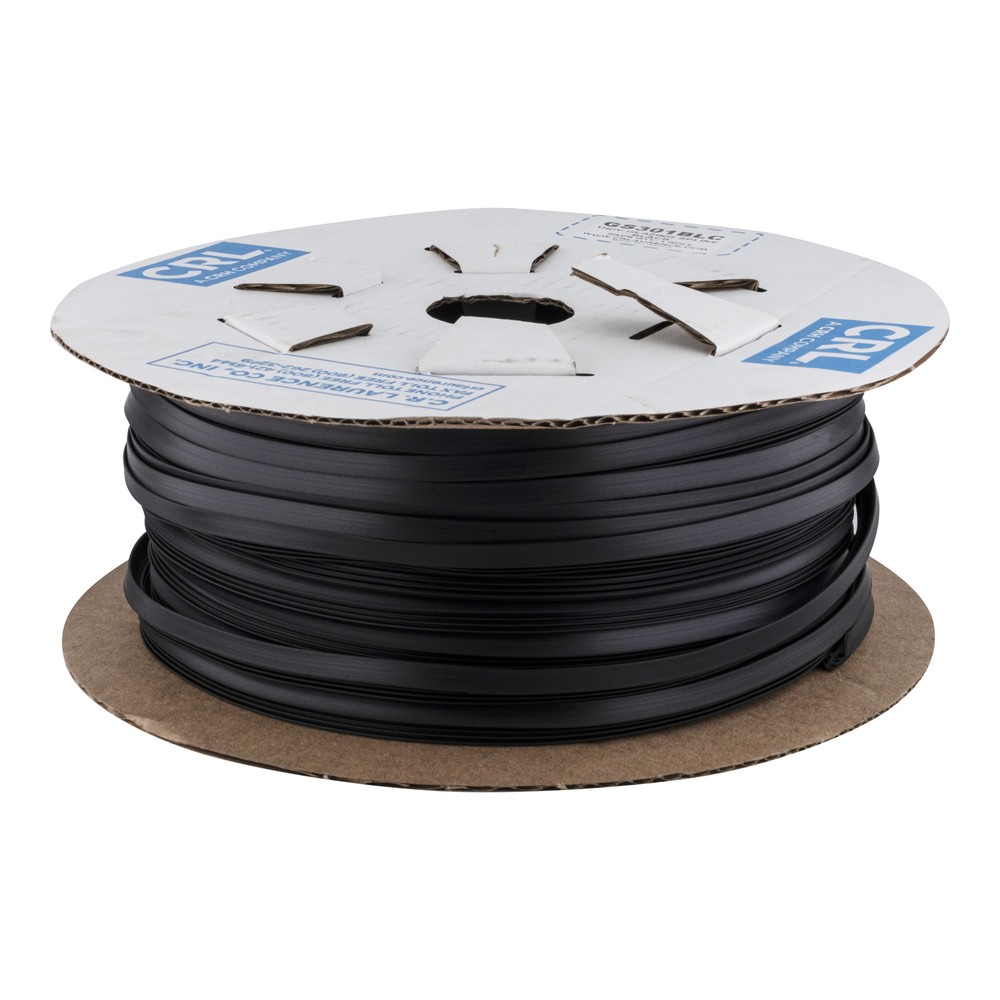 CRL GS301BLC Black Universal Glazing Spline - 100' Roll