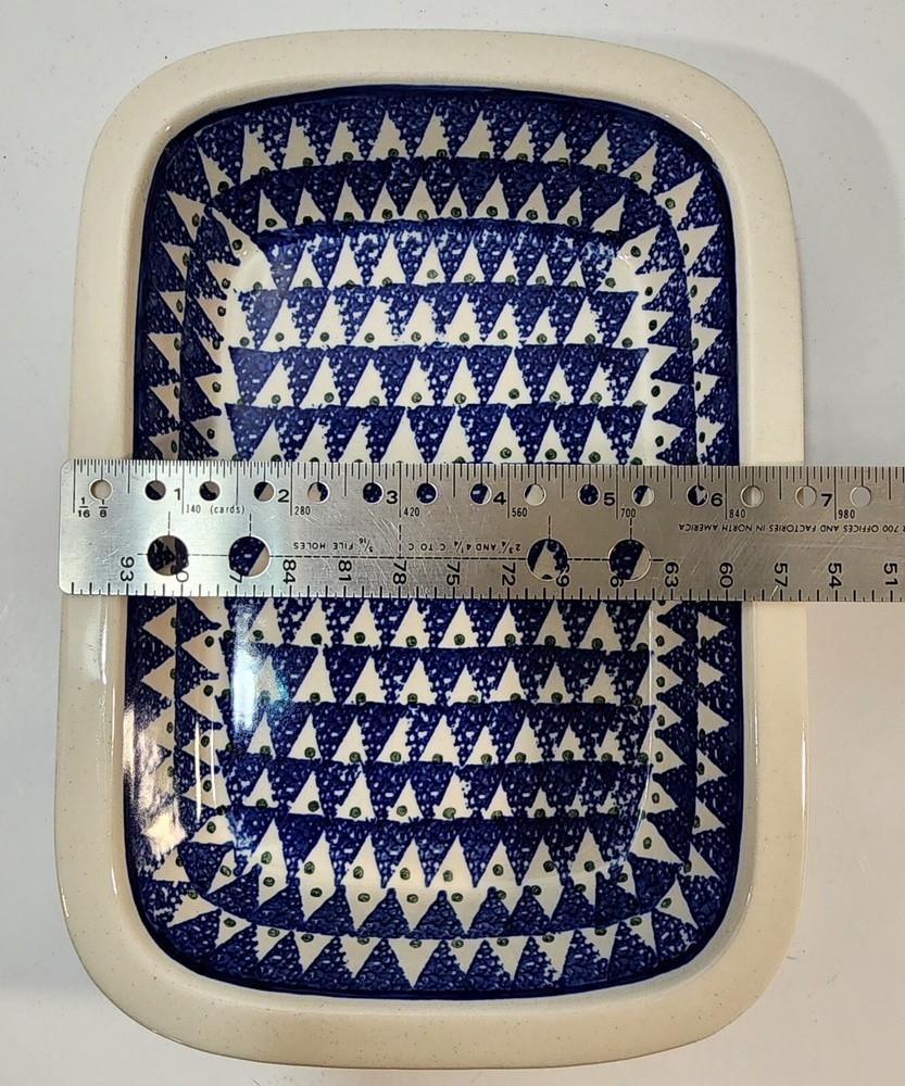 Polish Pottery Small Casserole ~ Tree Pattern