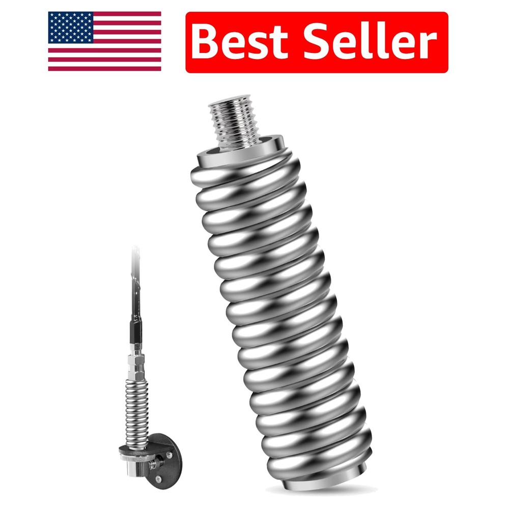 Flexible CB Antenna Spring for Mobile Vehicles - Fits Standard 3/8" Threads