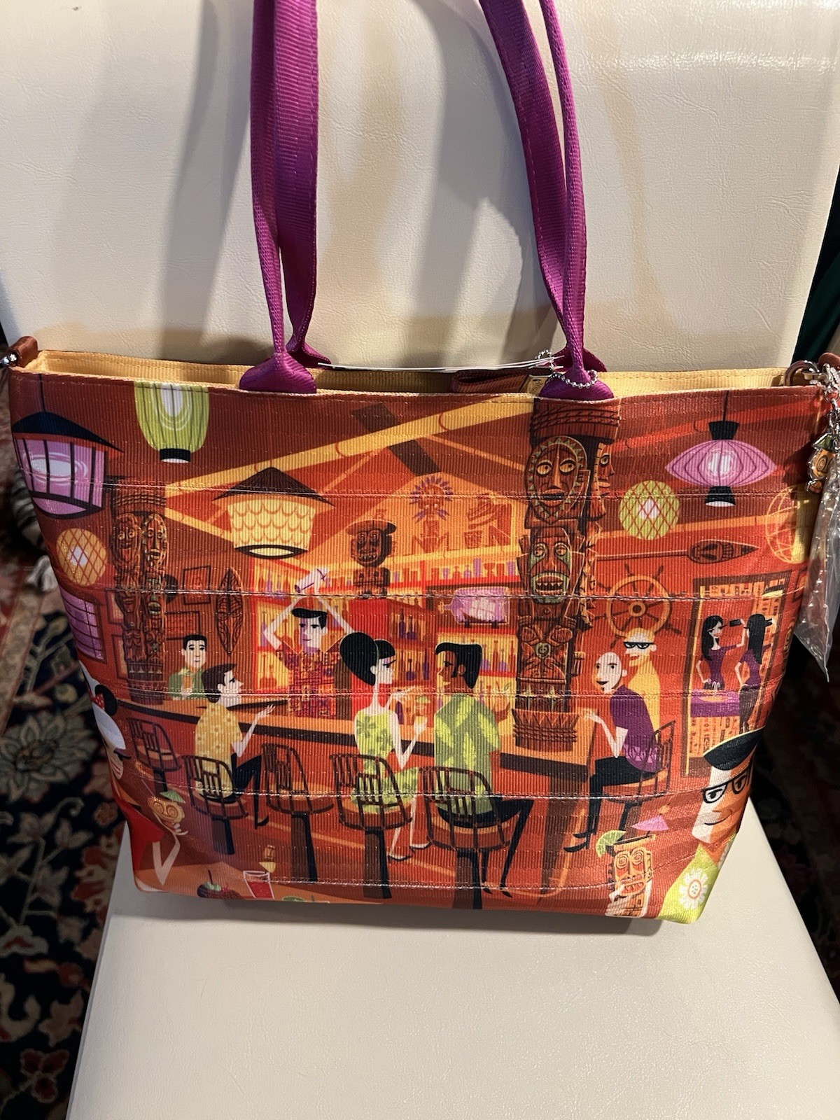 Harveys Shag Trader Sam’s Tiki Tote NWT