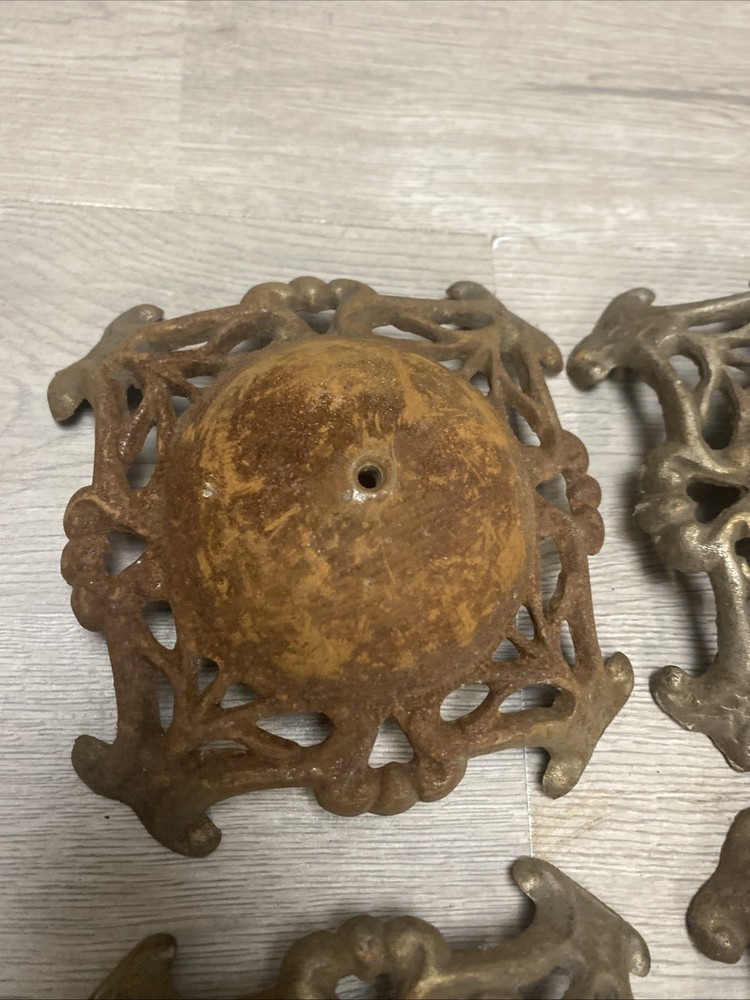 (4) Antique Edwardian Hat Stand Bases Only