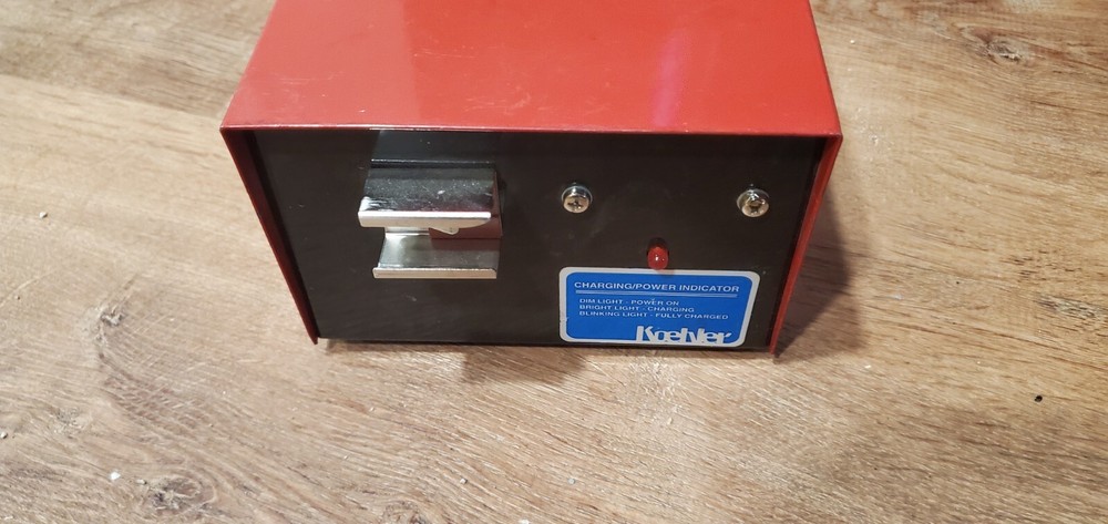 Koehler Wheat Permissible LED Mining Headlamp Charger, TESTED WORKING