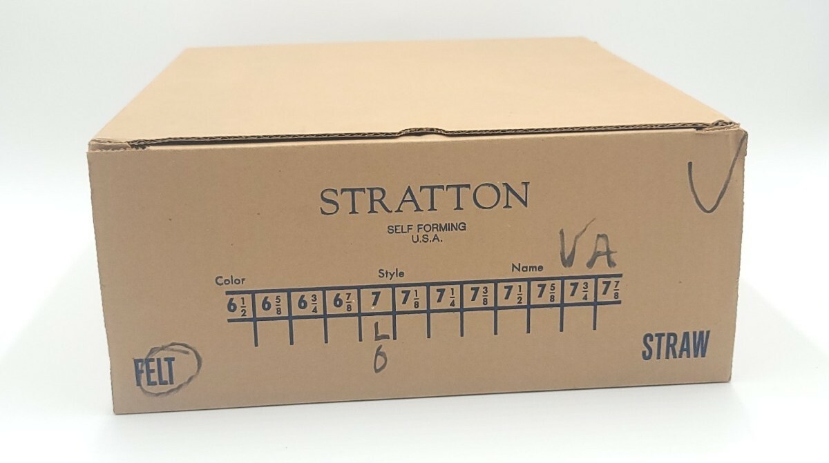 Stratton F42 Felt Self Forming Campaign Sheriff State Trooper Hat Sz 7-3/4 L.O.