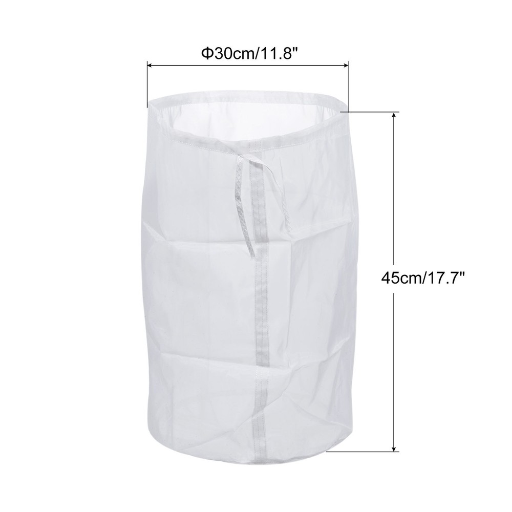 200 Mesh Paint Filter Bag 11.8" Dia Nylon Strainer with Drawstring for Filtering