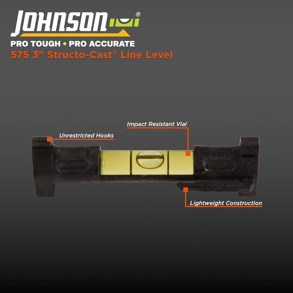 3" Structo-Cast Line Level - Durable & Precision Tool for Accurate Measurements