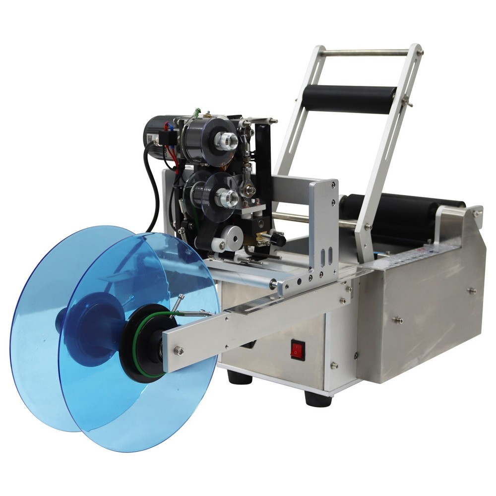 110v Semi-automatic Bottle Labeling Machine Coding machine Date Printer Labeller
