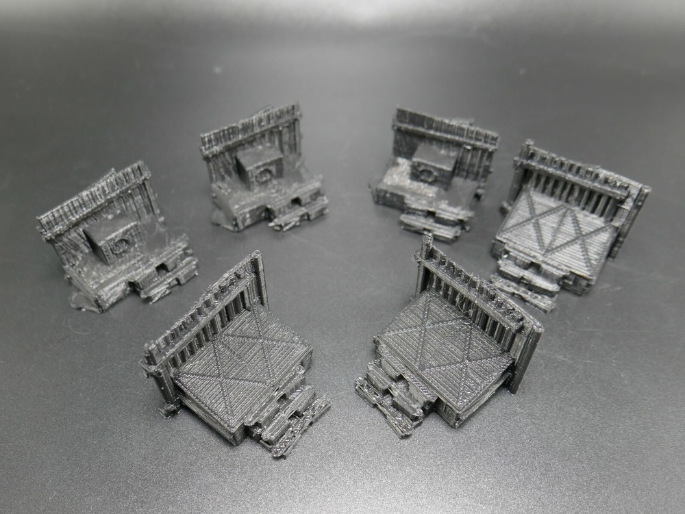 Tabletop Terrain 3D Printed Fallout Style Look Out Posts