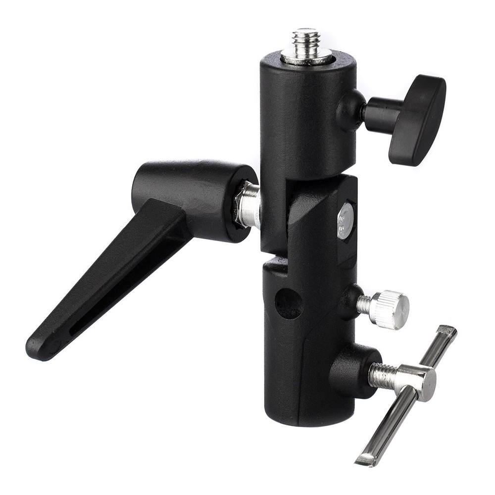 H-Type Camera Flash Bracket Umbrella Softbox Tripod Mount Light Stand Adapter